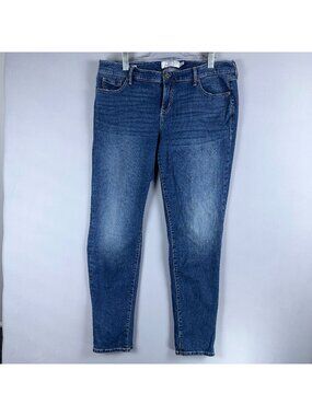 Torrid Boyfriend Jeans 100% Cotton Womens Size 16T Blue Medium Wash Mid Rise